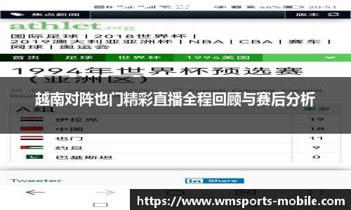 越南对阵也门精彩直播全程回顾与赛后分析